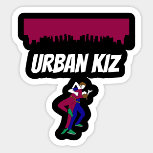 Urban Kiz with dancing couple | Kizomba | Skyline Tarraxinha Sticker
